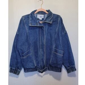 Weathered Blues Vintage Jean Jacket Denim Collared Women's Size Medium